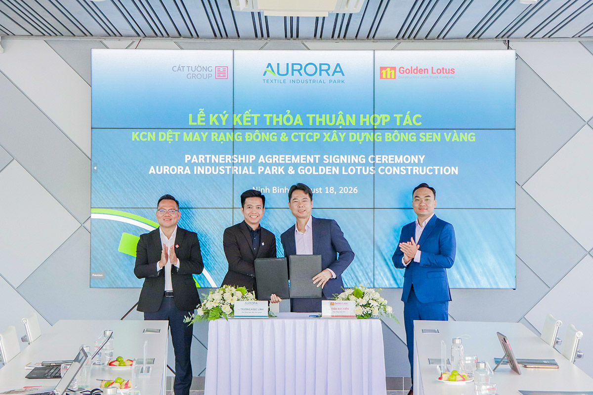 Aurora IP và Golden Lotus Construction kết nối thế mạnh, hoàn thiện giải pháp cho nhà đầu tư