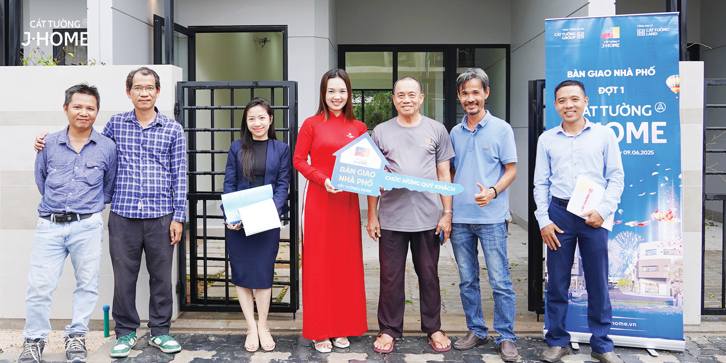 Bàn giao nhà phố đợt 1 Cát Tường J-Home